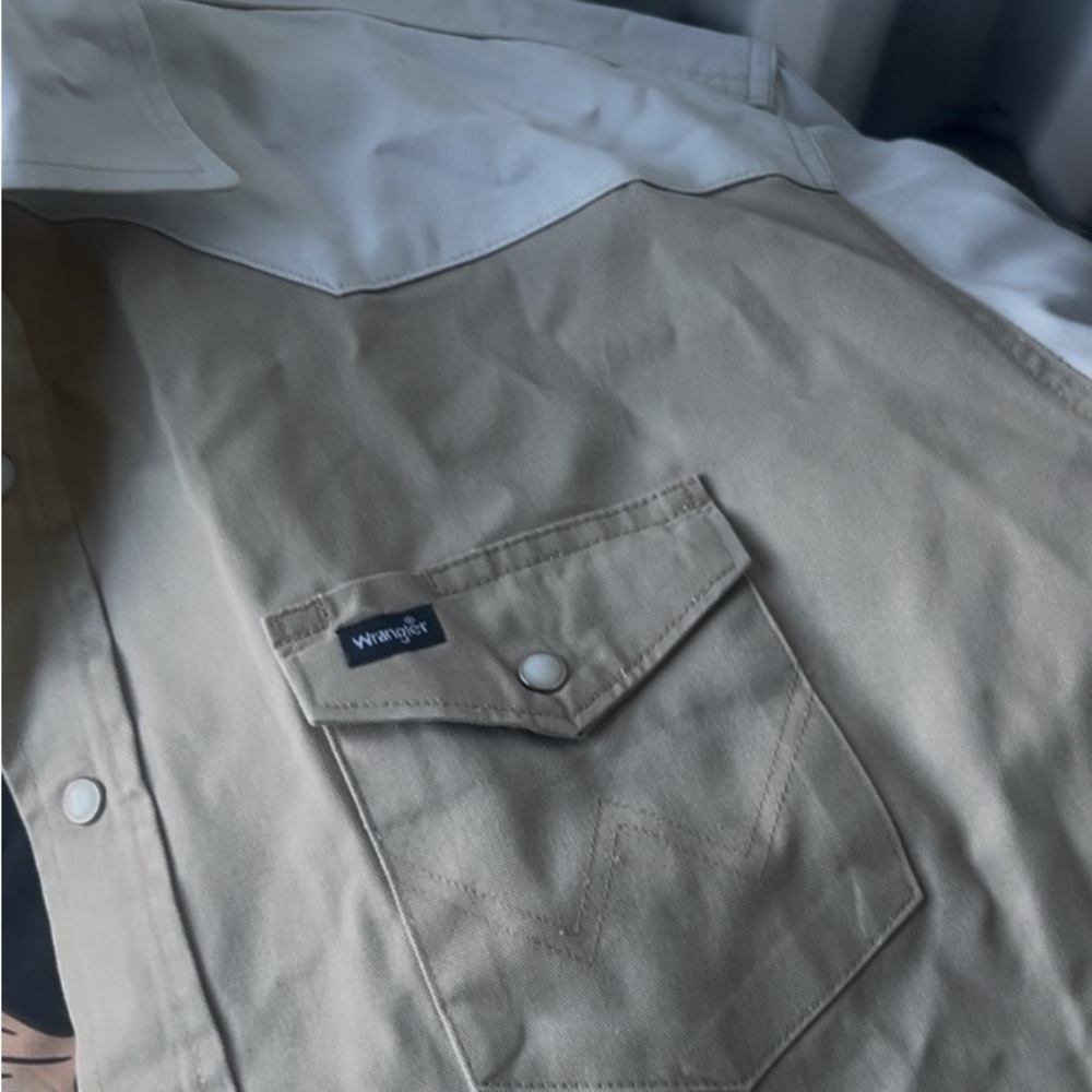 Brand new wranglers, long sleeve button up